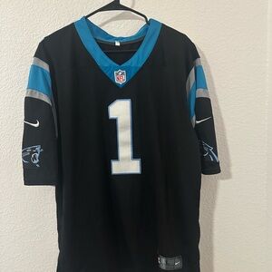 Carolina Panthers embroidered Cam Newton #1 Jersey